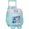 Disney Joumma Beach & Love Zaino con Trolley Verde Turchese 23x25x10 cm Poliestere 5.75L