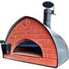 Pizza Party Bollore - Forno ibrido 2 in 1 Gas/Legna per pizza - Camera di cottura 60x60 cm - Piano cottura in biscotto