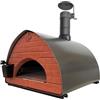 Pizza Party Bollore Pietra - Forno ibrido 2 in 1 Gas/Legna per pizza - Camera di cottura 60x60 cm - Piano cottura in mattoni refrattari