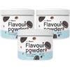 GymBeam Flavour Powder 250g: Polvere per Aromatizzare con Alto Contenuto di Fibre, Aroma Delizioso per Cibi e Bevande, Solo 10 Calorie per Porzione (250 g (3er pack), Cookies & Cream with Choco Chips)