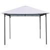 VERDELOOK Gazebo Style in Ferro Verniciato con Telo di Copertura in Poliestere, 3x3 m, Bianco