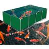 Poxvythb Laghetti da Giardino Fuori Terra Vasca Acquacoltura Multifunzione 2-in-1Con Staffe Metalliche per Interni/Esterni | Dimensioni 1.5x1x0.5m | Verde