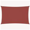 vidaXL Parasole a Vela Ombra Tenda da Sole Elegante Moderna Anti UV Giardino Frangisole Terrazza Balcone Oxford Rettangolare 5x7 m Terracotta