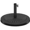 RELAX4LIFE Base per Ombrellone da Giardino, Base Rotonda per Palo Ombrelloni 38/48mm, Supporto Porta Ombrellone per Giardino, Balcone, Terrazza e Bar (Large, 13,8kg)