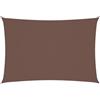 vidaXL Parasole a Vela Ombra Tenda da Sole Elegante Moderna Anti UV Giardino Frangisole Terrazza Balcone Oxford Rettangolare 3x5 m Marrone