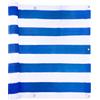 jarolift Copertura per Balcone Traspirante, Telo di Rivestimento Frangivista Protezione Solare Frangivento, 300 x 90cm (16 Occhielli), Blu - Bianco
