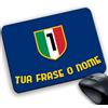 My Cust Tappetino Mouse Pad Personalizzabile con nome frase ecc gadget compatibile Scudetto Stelle Stile maglia Calcio strisce (Tifoso Gialloblù per Verona)