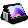VETOLAKA Supporto per tablet a forma di triangolo, con custodia, mini supporto per computer, supporto per lettura, supporto per libri, supporto per telefono iPad, lettore elettronico, smartphone, nero