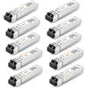 6COMGIGA 10GBase-SR SFP+ ricetrasmettitore 10G 850nm LC Multi Mode Module, fino a 300M compatibile con Cisco SFP-10G-SR, Meraki, Ubiquiti UF-MM-10G, Mikrotik, Netgear, D-Link, Supermicro, TP-Link [10 pezzi]