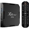 Sofobod Smart TV Box Upgrade Android 11.0 tv box 4GB+64GB 4K TV Amlogic S905X4 Quad core ARM Cortex-A53 H.265 Decoding 2.4GHz/5GHz WiFi-Black