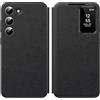 Hovisi Custodia per Samsung S24 Smart View Wallet Smartphone Case, per Samsung Galaxy S24 Custodia Clear View, Specchio Flip Flip, scomparto per carte di credito, finestra di visualizzazione, per Samsung S24
