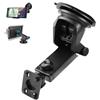 CARKOOL Supporto a ventosa per schermo CarPlay, rotazione a 360°, staffa per parabrezza con braccio di estensione regolabile, sfera da 17 mm, supporto universale di ricambio per auto