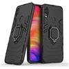 Max Power Digital Cover per Xiaomi Redmi Note 7 con Anello, Custodia Supporto Magnetica Rigida Resistente Antiurto Doppio Strato Protettiva Calamita Bumper Case (Xiaomi Redmi Note 7, Nero)