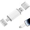 Sylkeov Chiavetta USB C 2 in 1, chiavetta di memoria per cellulare e PC con capacità di memoria da 512 MB, unità USB per trasferimento rapido di dati, foto, musica e documenti, compatibilità plug and play