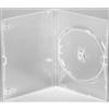 Four Square Media Custodia DVD singola Amaray, sottile e trasparente, spessore 14 mm, confezione da 10