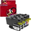 Genérico LC3235XL LC3233 pack 5 cartucce d'inchiostro compatibile per Brother LC-3235XLBK / LC-3233BK, LC3235XLC / LC3233C, LC3235XLM / LC3233M, LC3235XLY / LC3233Y per DCP J1100DW MFC J13DW