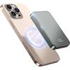 POAQCIF Caricatore portatile wireless da 26800 mAh, 20 W, in lega di alluminio, piccolo caricatore magnetico per iPhone 16/15/14/13/12 Plus Pro Max serie, grigio