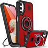 Tuvror Cover per Samsung Galaxy A14 5G /4G con Supporto. [Anello rotante a 360° e Supporto]. Cover protettiva antiurto per Samsung A14, Rosso
