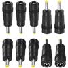 M METERXITY 10-Pack Connettori DC 5.5x2.1mm Femmina A 4.0x1.7mm Maschio Puro Rame Adattatore per Laptop/Trail Camere Connettori Alimentazione DC Jack
