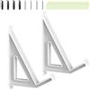 Youngwier Supporto Parete per Notebook,Ripiano Muro per Laptop e Tastiera - Supporto Versatile Elettronica da Comodino per Oggetti Diversi