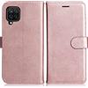 DENDICO Cover per Galaxy A12 5G, Premium Portafoglio PU Custodia in PU Pelle, Flip Libro TPU Bumper Caso per Samsung Galaxy A12 5G, Rosa