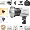 Godox ML60IIBi Studio Light 70w Luce Video LED kit 2800K-6500K 11 FX Effetti di Scena di Illuminazione CRI 96+ TLCI 97+ Luce LED Bicolore con Supporto, Riflettore