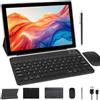 ATOZEE Tablet da 10 pollici con tastiera 2 in 1 Tablet Android 15 Tablet Include Custodia Mouse Stylus Batteria da 6000mAh 8GB+32GB Supporto 1TB Espandibile 10,1 pollici Tablet, 2MP+8MP Doppia Fotocamera