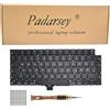 Pardarsey Tastiera tedesca QWERTZ di ricambio compatibile con MacBook Pro 14 A2442, 16 A2485 2021 anno tastiera + viti + cacciavite