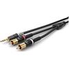 Sommer Cable Hicon Summer Cable Basic + HBP-3SC2 - Mini jack stereo, 3,5 mm, 2 RCA/RCA (3 m)