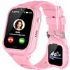 JUBUNRER 4G Smartwatch Bambini GPS WiFi Telefono Videochiamata SOS Fotocamera Calcolatrice Contapassi Sveglia Giochi Impermeabile Braccialetto Digitale Orologio Bambina Bambino Regali-