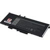 T6 Power Batteria T6 Power per laptop Dell, numero di parte N35WM, Li-Poly, 7,6 V, 8900 mAh (68 Wh), nero