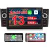 AWESAFE Android 13 (2+64GB) Autoradio per Fiat Grande Punto (2005-2012) 7 Pollici Radio 1 DIN con CarPlay Android Auto Bluetooth con USB FM Comandi al volante