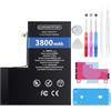 Elephantstory Batteria per iPhone 14 Pro, 3800mAh Alta Capacità Batteria ai Polimeri di Litio con Strumenti di Riparazione e Guida, Compatibile con A2890 A2650 A2889 A2892 A289