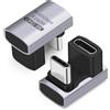 BORLTER CLAMP Adattatore da USB C a USB C a 180 gradi a forma di U, adattatore USB 4 maschio a femmina 40 Gbps 240 W 8 K UHD, compatibile con Thunderbolt 4, Steam Deck, disco rigido, switch, telefono
