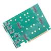 ZEPFJHE La scheda di schede PCIe a porte multiple consente la configurazione RAID 0/1/10 e la compatibilità delle schede madri Scheda di espansione PCIe NVMe