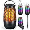 Dehikewell Altoparlanti esterni aggiornati con fiamma e luci RGB, suono stereo HD da 10 W, accoppiamento automatico Bluetooth 5.3, sincronizzazione oltre 100 altoparlanti, impermeabile IPX6, perfetto per patio