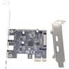 Bewinner Scheda PCI Express 2 Porte USB 3.2 Gen 2 Type C, Adattatore da PCIe a USB C, Scheda di Espansione con Chip ASM1042, 5Gbps per PC Desktop