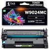 CMADJT Cartuccia di toner nera W9024MC con chip di ricambio per stampante laser HP Laser-jet Managed MFP E40040 E40040dn E42540f, stampa nitida,Black-11500 Page