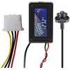 ASHATA Rilevatore di Temperatura di Raffreddamento ad Acqua, Display a Puntatore LCD Termometro Digitale,Termometro a Quadrante con Sonda Impermeabile per Raffreddamento ad Acqua Computer