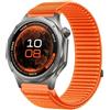 GIOPUEY Cinturini Compatibile con Oppo Watch X3, Nylon Traspirante Sport Loop Cinturino in Morbido Nylon Intrecciato Strap Band - Orange