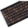 YMDK Keycaps in legno PBT Profilo MOA 130 tasti Dye Sub Top Stampa Noce Pattern Custom Keycap Set per tastiera meccanica MX 61/64/68/84/87/100/104/108% Layout