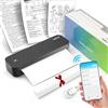 SLCZCZ Stampante portatile senza fili, stampante termica, stampa senza inchiostro, Bluetooth e USB, supporto stampante US Brief/A4/A5, carta termica, compatibile con Android e iOS Telefono/Laptop