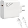Kryolithm Caricabatterie USB C da 120 W per Xiaomi 15 Ultra/13 12 11/14 Pro Red-mi K60 Pro / K70 / K80 Pro / K80, caricabatterie rapido con cavo USB tipo C da 6 A 2 m, alimentatore per Xiaomi 120 W Turbo Charge