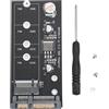Bewinner Scheda Adattatore da M.2 NGFF a SATA, Scheda di Espansione Adattatore Disco Rigido Professionale da 6 Gbps Supporta 2280 2260 2242 2230 M.2 NGFF SSD a Convertitore SATA da 2,5