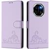 MOJIA Cover per Blackview Shark 6 5G, Custodia Portafoglio in Pelle PU Premium, Custodia a Libro per Telefono con Porta Carte Con Funzione Antifurto RFID. Viola