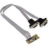KALEA-INFORMATIQUE M.2. 2 porte seriali RS232 COM DB9 per porta M2 PCIe, chiave M o B+M. Chipset di tipo industriale SUN2410