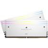 CORSAIR DOMINATOR TITANIUM RGB DDR5 RAM 32GB (2x16GB) Fino a 6000MHz CL30-36-36-76 1.40V AMD EXPO Intel XMP 3.0 Memoria per Computer - Bianco (CMP32GX5M2B6000Z30W)
