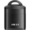 Generic Lettore di schede USB - Adattatore per schede TF USB 2.0 | Lettore di schede per laptop, portachiavi portatile in lega di alluminio, lettore di schede USB intelligente per accessori auto e