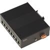 KALEA-INFORMATIQUE Switch di rete Gigabit Ethernet a 8 porte RJ45 10/100/1000 Mbps di livello industriale con montaggio su guida o su pannello piatto e alimentazione diretta tramite morsettiera