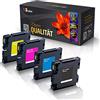 123Color 4 X Alternative cartucce per stampanti Ricoh Aficio SG 2100 SG 2100 N SG 3100 snw SG 3110 DN SG 3110 DNW NERO CIANOMagentaGiallo GC 41 K GC 41 C GC 41 m GC 41y gc41 K GC41 C GC41 M GC41Y Office
